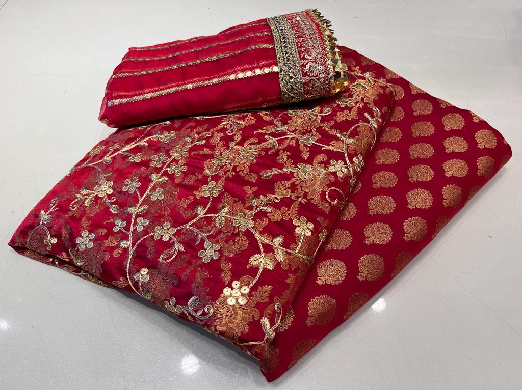 Exclusive Red Banarasi